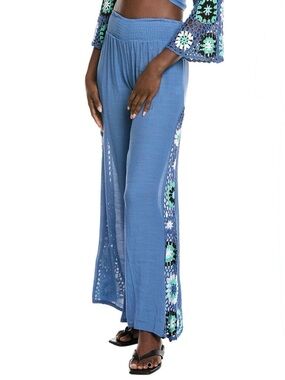 ELAN Crochet Granny Square Panel Pant